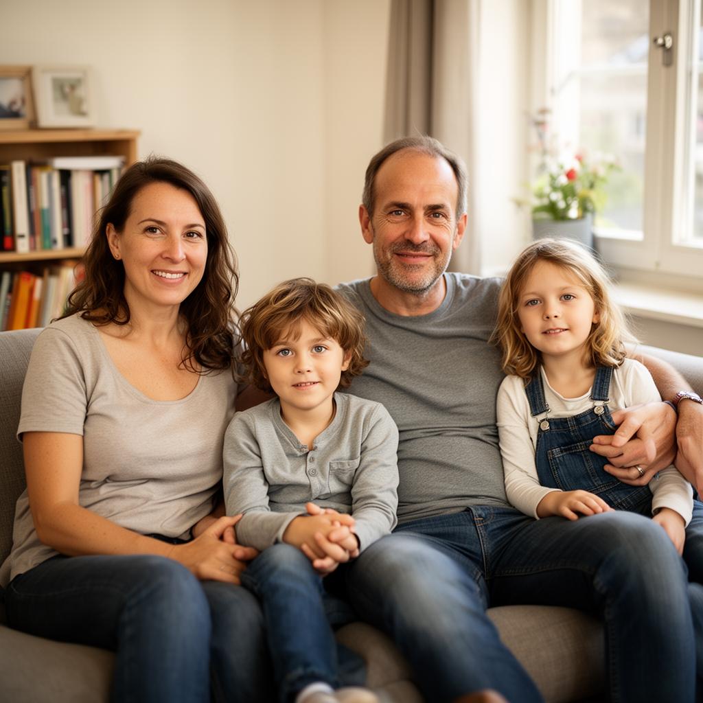 Eine Familie in der Praxis Dr. Keller